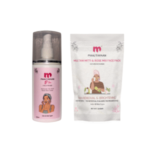 Maalyavaan Care Combo – D-Tan Face Wash 100ml & Multani Mitti + Rose Face Pack 50g